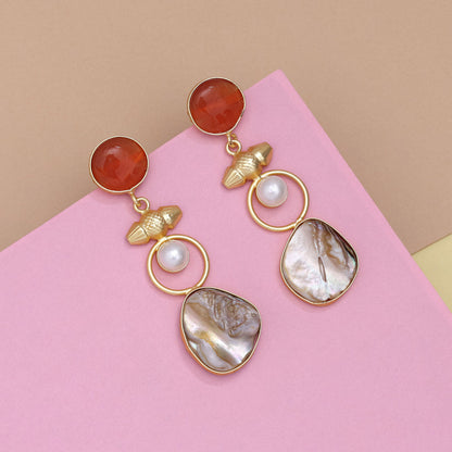 Cocoa Brown Color Amrapali Earrings