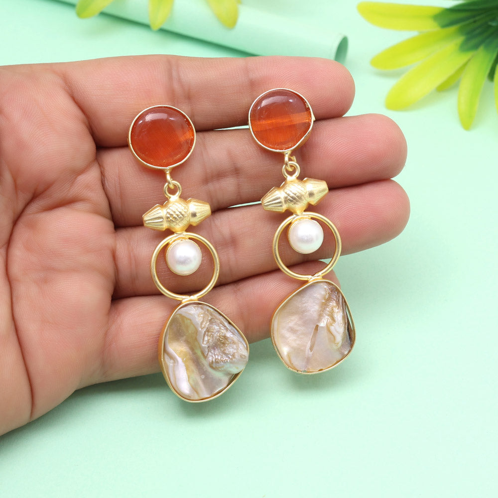 Cocoa Brown Color Amrapali Earrings
