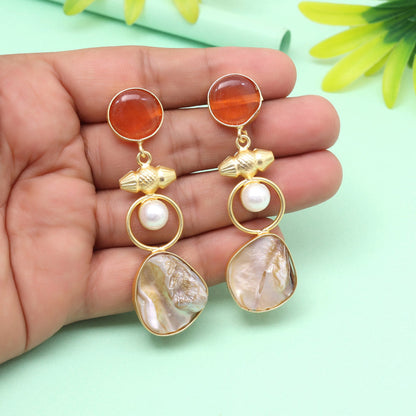 Cocoa Brown Color Amrapali Earrings