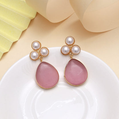 Baby Pink Color Amrapali Earrings