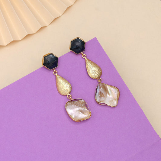 Cerulean Blue Color Amrapali Earrings