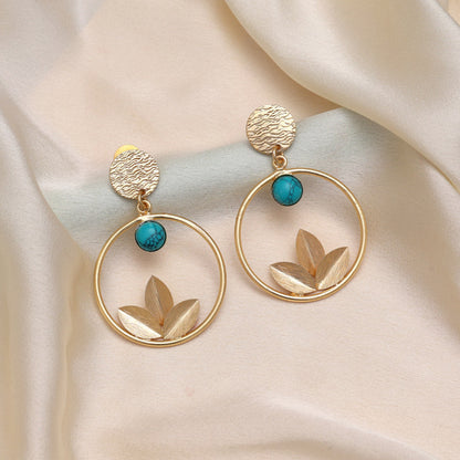 Aqua Mist Green Color Amrapali Earrings