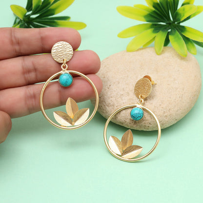 Aqua Mist Green Color Amrapali Earrings