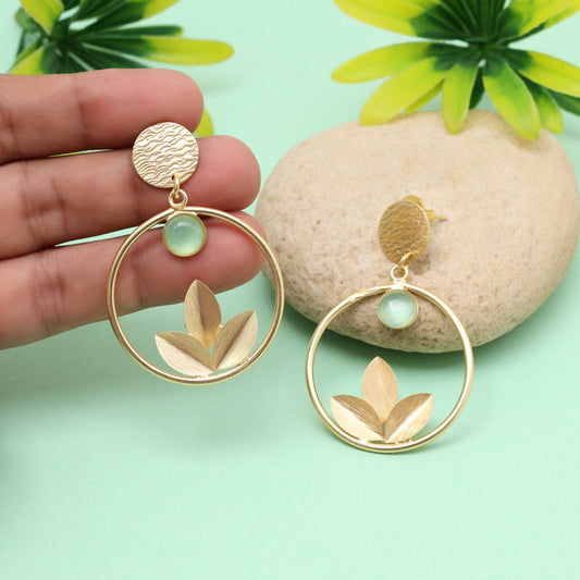 Herbal Pista Green Color Amrapali Earrings