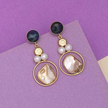 River Blue Color Amrapali Earrings