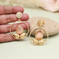Bright Orange Color Amrapali Earrings