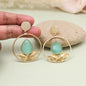 Bright Orange Color Amrapali Earrings