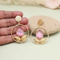 Bright Orange Color Amrapali Earrings