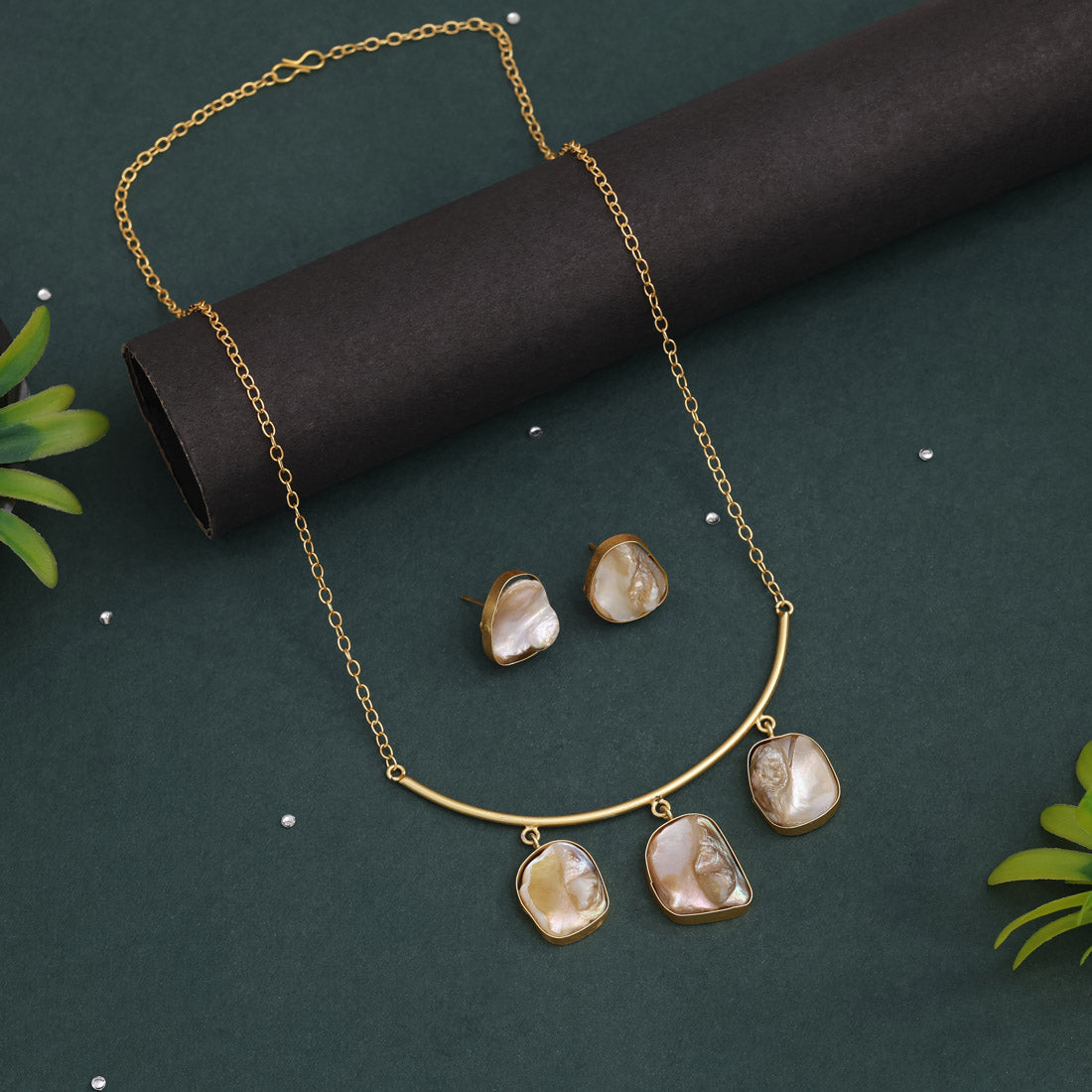 White Color Amrapali Necklace Set Designed With Tribal Inspired Detailed Work