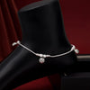 Silver Color Oxidised Anklets (ANK1107SLV)