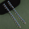 Blue Color Meena Work Anklets