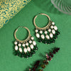 Green Color Antique Earrings (ANTE1753GRN)