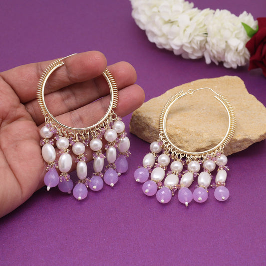 Light Purple Color Antique Earrings (ANTE1753LPRP)