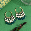 Rama Green Color Antique Earrings (ANTE1753RGRN)