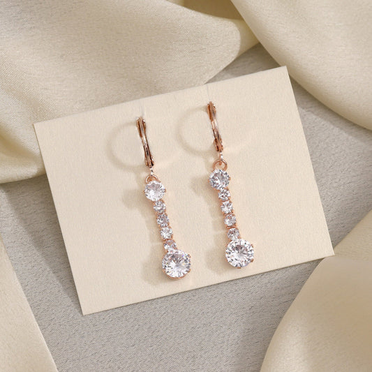 Romantic Vibe In White Color Antique Stone Earrings With Fine Engraving