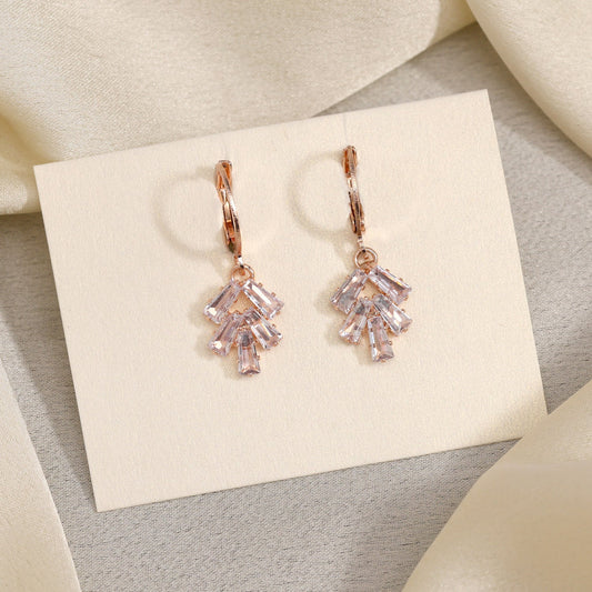 Handcrafted White Color Antique Stone Earrings With Subtle Vintage Texture