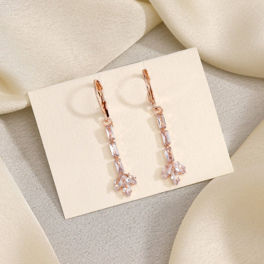 Ethereal White Color Antique Stone Earrings With Classic Design Motifs