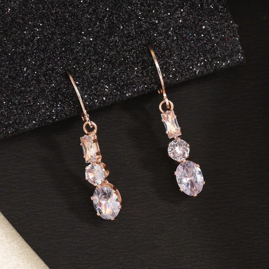 Victorian-Inspired White Color Antique Stone Earrings For Graceful Attire