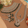 Green Color Kundan Dulhan Set (BDL249GRN)