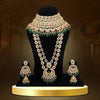 Green Color Kundan Dulhan Set (BDL249GRN)