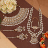 White Color Kundan Dulhan Set (BDL249WHT)