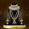 Green Color Kundan Dulhan Set (BDL250GRN)