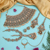 Gold Color Kundan Dulhan Set (BDL253GLD)