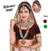 Maroon & Green Color Kundan Dulhan Set (BDL254MG)