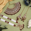 Maroon Color Kundan Dulhan Set (BDL256MRN)