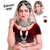 Maroon Color Kundan Dulhan Set (BDL256MRN)