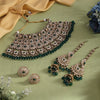 Green Color Kundan Dulhan Set (BDL259GRN)