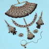 Maroon & Green Color Kundan Dulhan Set (BDL259MG)