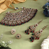 Maroon & Green Color Kundan Dulhan Set (BDL259MG)