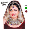 Maroon & Green Color Kundan Dulhan Set (BDL259MG)