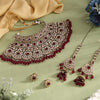 Maroon Color Kundan Dulhan Set (BDL260MRN)