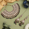 Maroon & Green Color Kundan Dulhan Set (BDL261MG)