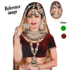 Maroon & Green Color Kundan Dulhan Set (BDL261MG)