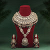 Maroon & Green Color Kundan Dulhan Set (BDL261MG)