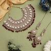 Maroon Color Kundan Dulhan Set (BDL261MRN)