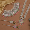 Pink & Pista Green Color Kundan Dulhan Set (BDL262PNKPGRN)