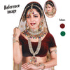 Maroon & Green Color Kundan Dulhan Set (BDL263MG)