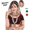 Rani & Green Color Kundan Dulhan Set (BDL263RNIGRN)