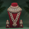 Maroon & Green Color Meena Work Kundan Dulhan Set (BDL265MG)