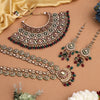 Maroon & Green Color Meena Work Kundan Dulhan Set (BDL265MG)