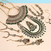 Green Color Meena Work Kundan Dulhan Set (BDL266GRN)