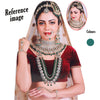 Green Color Meena Work Kundan Dulhan Set (BDL266GRN)