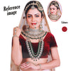 Maroon Color Meena Work Kundan Dulhan Set (BDL266MRN)