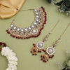 Maroon Color Meena Work Kundan Dulhan Set (BDL267MRN)