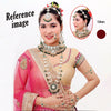 Maroon Color Meena Work Kundan Dulhan Set (BDL267MRN)