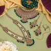 Green Color Kundan Dulhan Set (BDL270GRN)